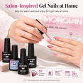 thumbnail image 4 of Morovan 13Pcs Neon Gel Nail Polish Set with Base, Glossy & Matte Top Coat for DIY Home Manicure, 4 of 9