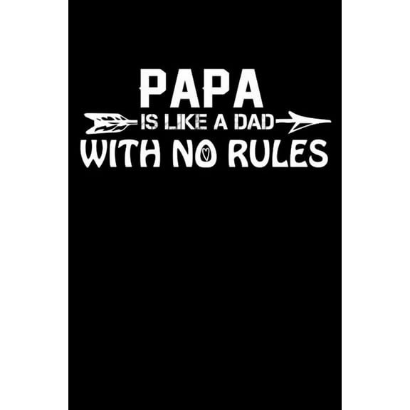 Papa Is Like A Dad With No Rules: Write Down Everything You Need When You Consider Your Papa As A Source Of Inspirations. Remember Everything You Need To Do. (Paperback)