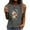 Gray, variant on Women's Summer Tank Tops Sleeveless Vintage Flower Graphic Tees Boho Cami Shirt Blouse