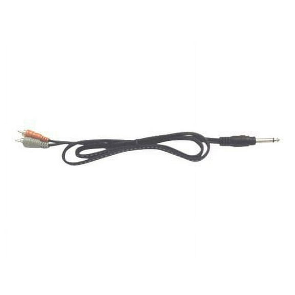 Hosa Mono Y-Cable 1/4" TS to Dual RCA - 1 meter