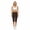 13067936978059102199, variant on Dark Coffee Color Women's Brushed Suede Poly Span Casual Capri Leggings XS-2XL