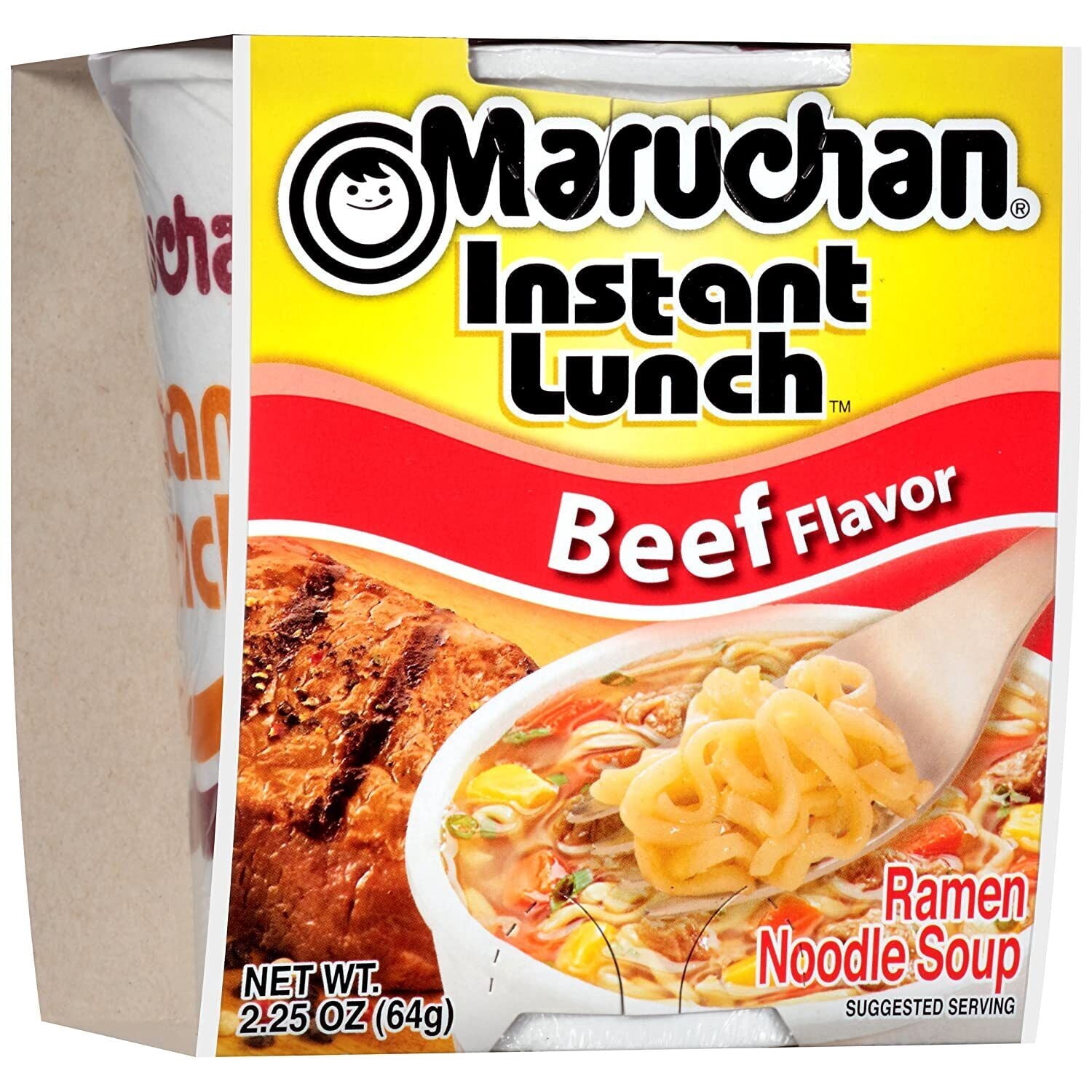 Maruchan Instant Lunch Beef, 2.25 oz (Pack of 24)