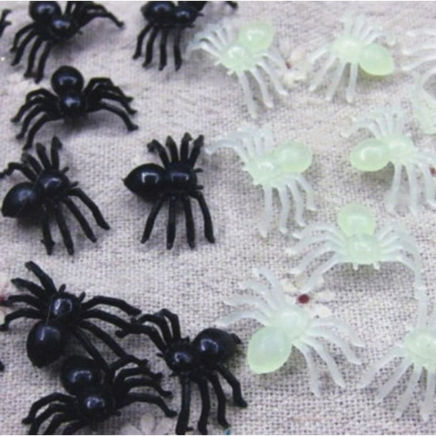 Juguete de broma de araña de plástico Mini juguete de broma de araña de plástico juguetes de cumpleaños accesorios decorativos para fiestas DIY ANGGREK Otros