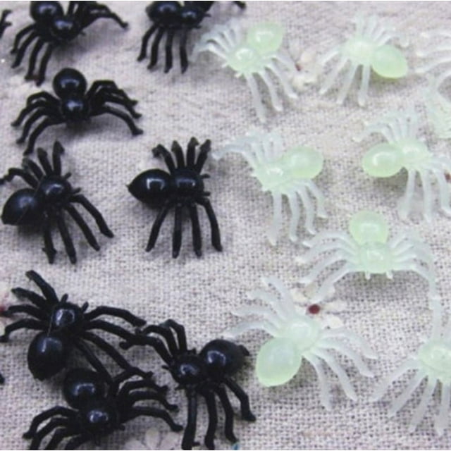 Juguete de broma de araña de plástico Mini juguete de broma de araña de plástico juguetes de cumpleaños accesorios decorativos para fiestas DIY ANGGREK Otros