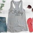thumbnail image 2 of Friday Vibes Tank Top, Ladies Racerback Tank Top, Friday Tank, Vibes Tank, Chill Tank, Weekend Tank, Heather Gray, Medium, 2 of 3