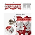 thumbnail image 5 of Christmas Reindeer Snowflake Window Curtain Living Room Kitchen Cabinet Tie-up Valance Curtain Rod Pocket Valance, 5 of 6