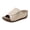 Beige, variant on Orthopedic Wedge Sandals for Women Splice Leather Fashion Platform Slides Casual Solid Color Slip on Walking Shoes Orange Size 7.5