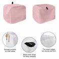 thumbnail image 5 of Light Pink Toaster Cover 4 Slice, Farmhouse Solid Pink Color Modern Art Dustproof Bakeware Oven Protector with Top Hook, Waterproof Small Kitchen Appliance Toasters Dust Cover, 12"x11"x8", 5 of 9