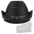 thumbnail image 1 of Unique Bargains 52mm Camera Lens Hood, Reversible Flower Lens Hood Protector with Cloth, 1 of 6