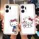 thumbnail image 4 of Funda de teléfono para Huawei Honor X7A honor x7a Girl, bonita funda de silicona con estampado de dibujos animados anticaída, Cinnamoroll Kuromi, Hello Kitty, 4 of 5