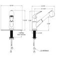 thumbnail image 6 of Milano Single Handle Pull-Down Kitchen Faucet in Satin Nickel, 6 of 17