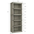 thumbnail image 7 of AOILE 5-Shelf Bookcase, 67.4" Tall Wooden Bookshelf with Storage, Farmhouse Display Shelves for Home & Office, 7 of 7
