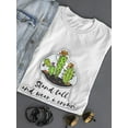 thumbnail image 3 of Stand Tall And Wear Crown Cactus T-Shirt Women -Image by Shutterstock, Female XX-Large, 3 of 4
