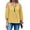 Yellow, variant on Cold Shoulder Women Solid Color V-neck Zipper Blouse Off Shoulder Summer Tops