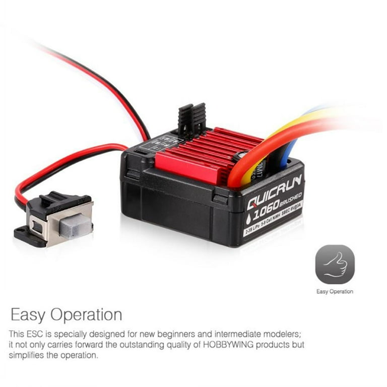 HOBBYWING QuicRUN-WP-1060-Brushed BEC内蔵3A/6V【1/10用