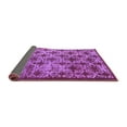 thumbnail image 2 of Ahgly Company Indoor Round Oriental Purple Industrial Area Rugs, 8' Round, 2 of 4