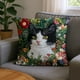thumbnail image 1 of Funda de almohada estilo campestre con gatitos, inspirada en bordados de imitación, ideal para decoración del hogar. Funda de almohada de poliéster., 1 of 6