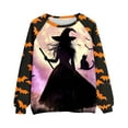 thumbnail image 5 of DOSUKRAI Womens Halloween Crewneck Sweatshirt 2025 Trendy Cute Ghost Graphic Long Sleeve Sweatshirt Spooky Season Sweaters Multicolor,XXL, 5 of 5
