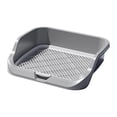 thumbnail image 3 of Inodoro para perros Estuche para arena para perros duradero Reutilizable Mantiene las patas y el piso limpios Almohadilla para ir al baño Gris, 3 of 8