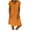 Orange, variant on gakvbuo Summer Dresses for Women 2023 Plus Size Dress for Women Sundresses Women Loose V-Neck Summer Solid Short Sleeve Cotton And Linen Dress