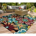 thumbnail image 2 of Couristan Covington Geranium Indoor/Outdoor Area Rug, 5'6" x 8', Navy Blue-Multicolor, 2 of 2