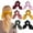 6PCS, variant on 8PCS Hair Elastic Scrunchies Bunny Ear Hair Ties Satin Silk Bowknot Ponytail Holder with Gift Bag for Women Girls
