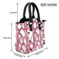 thumbnail image 2 of Single Shoulder Bag Rivet Bag 7.48×7.48×3.94in Removable Shoulder Belt Can Be Held Or Diagonal Across A Variety Of Matching Styles Crimson Moroccan Trellis Hand-Drawn Sketch_1, 2 of 6