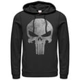 thumbnail image 2 of Men's Marvel Punisher Retro Skull Symbol  Pull Over Hoodie Black Small, 2 of 2