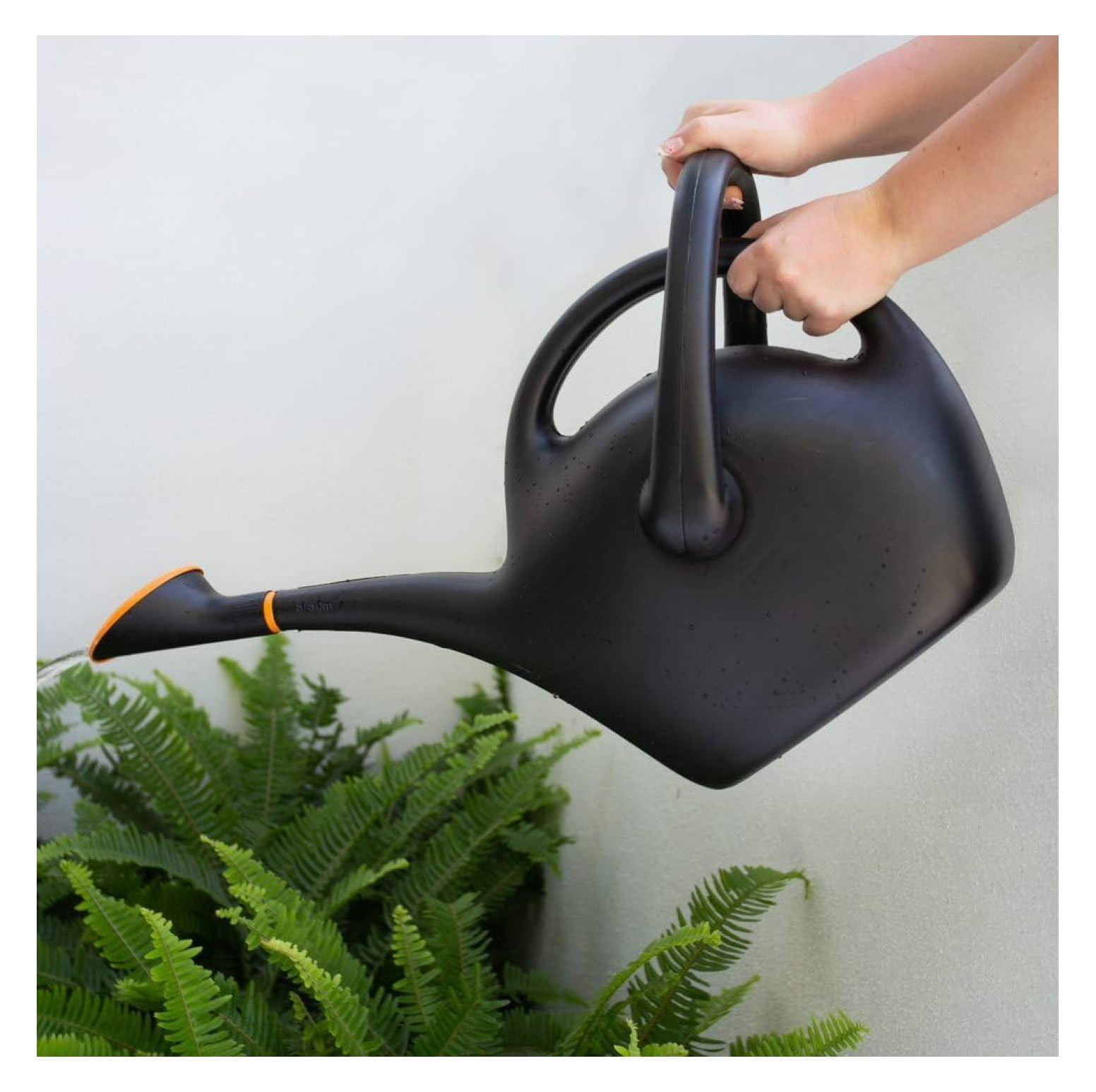 Easy Pour Watering Can, 2.6 Gallon, Black (20-47287CP)