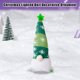 thumbnail image 4 of Muñeco navideño sin rostro, muñeco bonito, gnomo elfo, regalos de decoración del hogar de Navidad (verde corto), 4 of 5