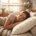 thumbnail image 2 of Unique Bargains 2 Pack Pillowcase Soft Cooling Cotton Pillow Cases Breathable Yellow A, 2 of 5