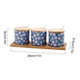 thumbnail image 3 of Cute Cartoon Sugar Bowl With Spoon, Fruit Pattern Sugar Container, Porcelain Moisture And Dustproof Spice Jars, Sugar Pot With Lid-apple-200ML, 3 of 7