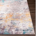 thumbnail image 6 of Mark&Day Area Rugs, 9x12 Zijtaart Modern Burnt Orange Area Rug, Blue Grey Cream Carpet for Living Room, Bedroom or Kitchen (9' x 12'), 6 of 7