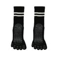 thumbnail image 5 of Tnobhg 1 Pair Yoga Socks Anti-skid Silicone Grip Bottom Mid-tube Solid Color High Elasticity Sweat Absorption Adult Home Pilates Socks Dance Practice Socks, 5 of 8