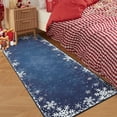 thumbnail image 3 of Yesurprise 2x6ft Christmas Runner Area Rugss - Washable Xmas Decoration Carpet, Non Slip Snowflake Winter Holiday Accent Area Rugs for Indoor Use in Hallway, Bedroom, Kitchen, 3 of 8