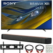 Sony XR55A80J 55-inch A80J 4K OLED Smart TV (2021 Model) Bundle with Deco Home 60W 2.0 Channel Soundbar, 37"-100" TV Wall Mount Bracket Bundle and 6-Outlet Surge Adapter
