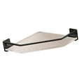 thumbnail image 2 of Carrito de ducha de esquina Organizador de ducha de baño Estante de ducha de acrílico Sin perforación Gran capacidad para baño Dormitorio Cocina Triángulo Negro Una sola capa, 2 of 10