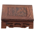 thumbnail image 1 of Delicate Small Square Teapot Base Vase Decoration Solid Wood Bonsai Pedestal Wooden Base(#2), 1 of 9
