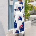 thumbnail image 2 of Robe Longue Drapeau Australien (3) chic et Élégante Robe de Soirée Élégante pour Femmes Robes de Mariage pour Femmes, 2 of 4