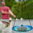 Blue Bird Feeder Outdoor Garden Bird Feeder Chicken Stuff Stainless