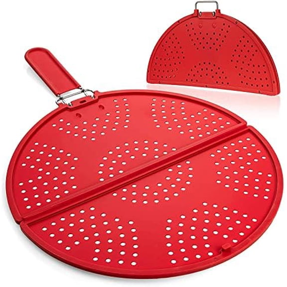 Splatter Screen for Frying Pan – Foldable, Silicone – Home Decor, Kitchen, & Other