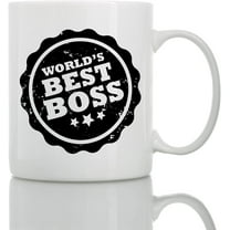 Boss Coffee Mug - Best Boss Gifts for Women & Men Funny - The Office Mug for Boss - Christmas Birthday Happy Boss Day Gift Ideas - Worlds Best Boss Mug
