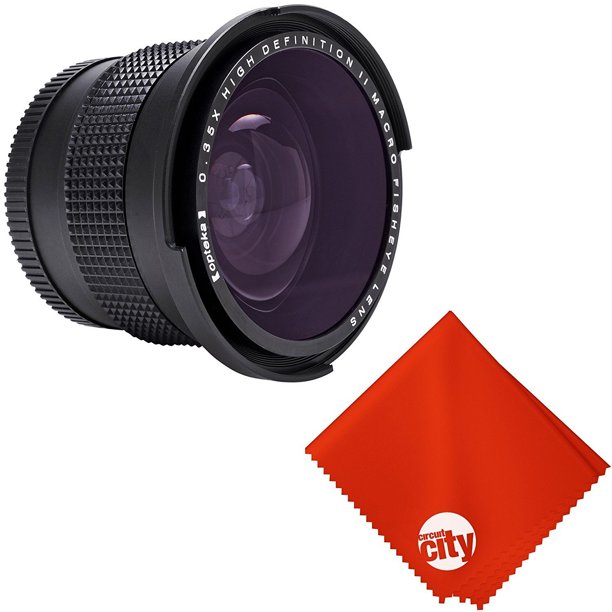 Opteka 0.35X Professional Super Wide Angle Fisheye Lens with Macro Close Up for Canon Vixia HF