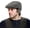Darkgrey, variant on Ivy Cap for Men Retractable Invisible Earflap Caps Warm Outdoor Ear Cover Blend Beret Flat Newsboy Hats