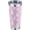 H-Tree Pink, variant on 20 oz Insulated Coffee Tumbler, Pink Christmas Tumbler with Lid and Straw, Holiday Pink Snow Reindeer Insulated Cup Travel Mug, Cute Christmas Gifts for Women Her