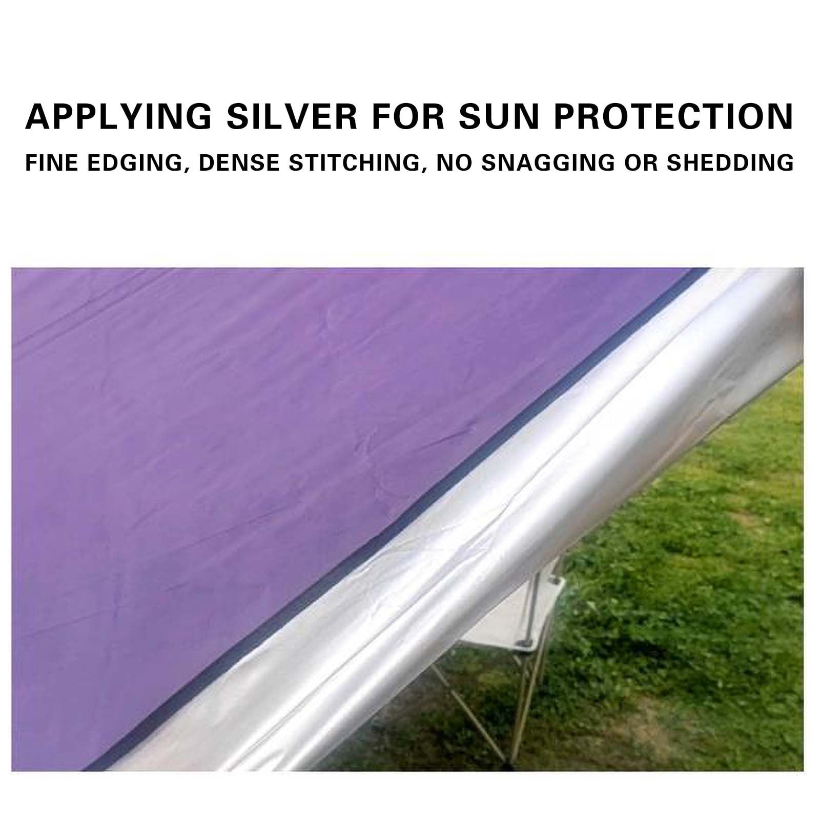 AuroraX Sun Shades Outdoor Patio Sunshade Cloth Portable Easy to Install Waterproof Large 4x4x4m Size UV Protection Outdoor Living for Garden and Pool Use