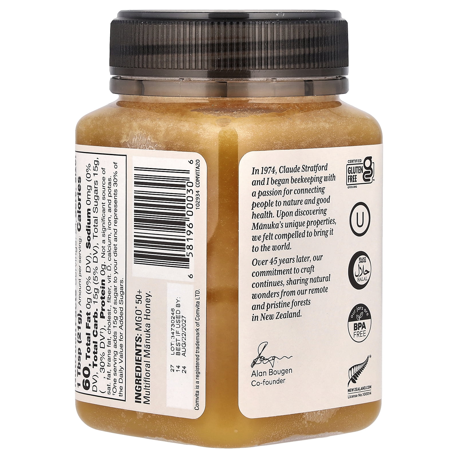(Price/Each)Comvita - Mgo 50+ Raw Manuka Honey - 1 Each-17.6 OZ