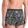 thumbnail image 4 of Men's Boxer Briefs, Gear Pattern Soft Comfy Mens Underwear Boxer Briefs Breathable With Widen Waist, 4 of 7