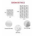 thumbnail image 7 of Spring Floral Kitchen Dish Towels for Drying Dishes Set of 3, Grey Dandelion Plants Pastoral Flower Botanical Waffle Weave Microfiber Hand Tea Bathroom Towels Quick Dry & Absorbent Towel 15.7x23.6, 7 of 7