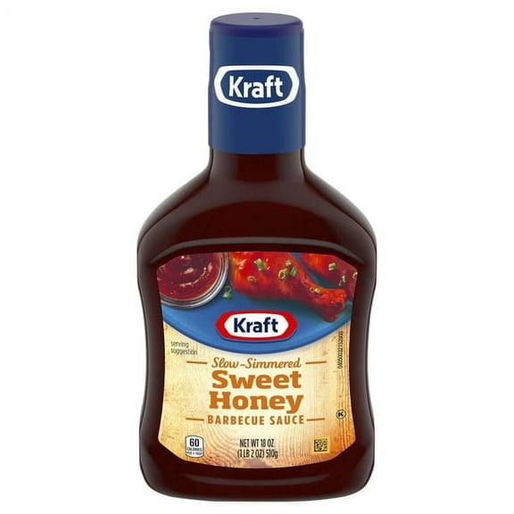 ( 2 Pack ) Kraft Sweet Honey Slow Simmered Barbecue Sauce, 18 Oz Bottle